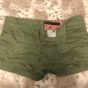 Amy green shorts